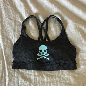 lululemon Soulcycle Energy Bra - Formation Camo / Coal - Size 6